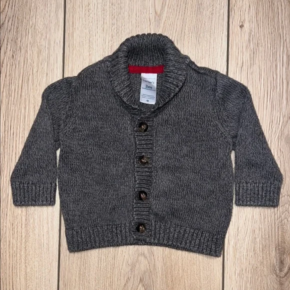 Carter's Gray Button-Up Sweater - Picture 1 of 14